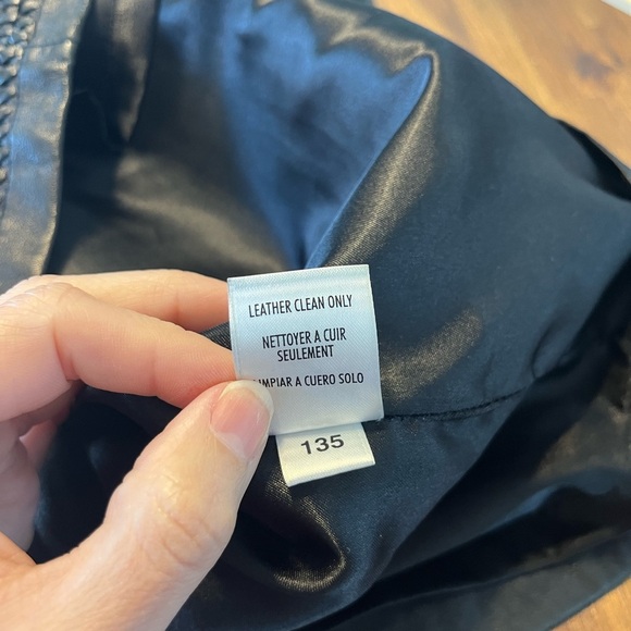 Vintage Casual Corner Black Leather Skirt with Braided Leather Embellishment 6 - Picture 12 of 14